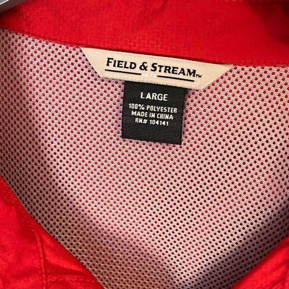 NWT Mens Field & Stream Button Down Shirt. Size Large. Smart Cool. Red - Picture 5 of 10